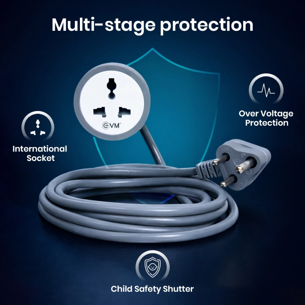 EVM Power Cable Extension Cord 10m Output 2500w view 5